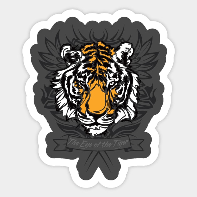 The Eye of the Tiger Sticker by thatscool